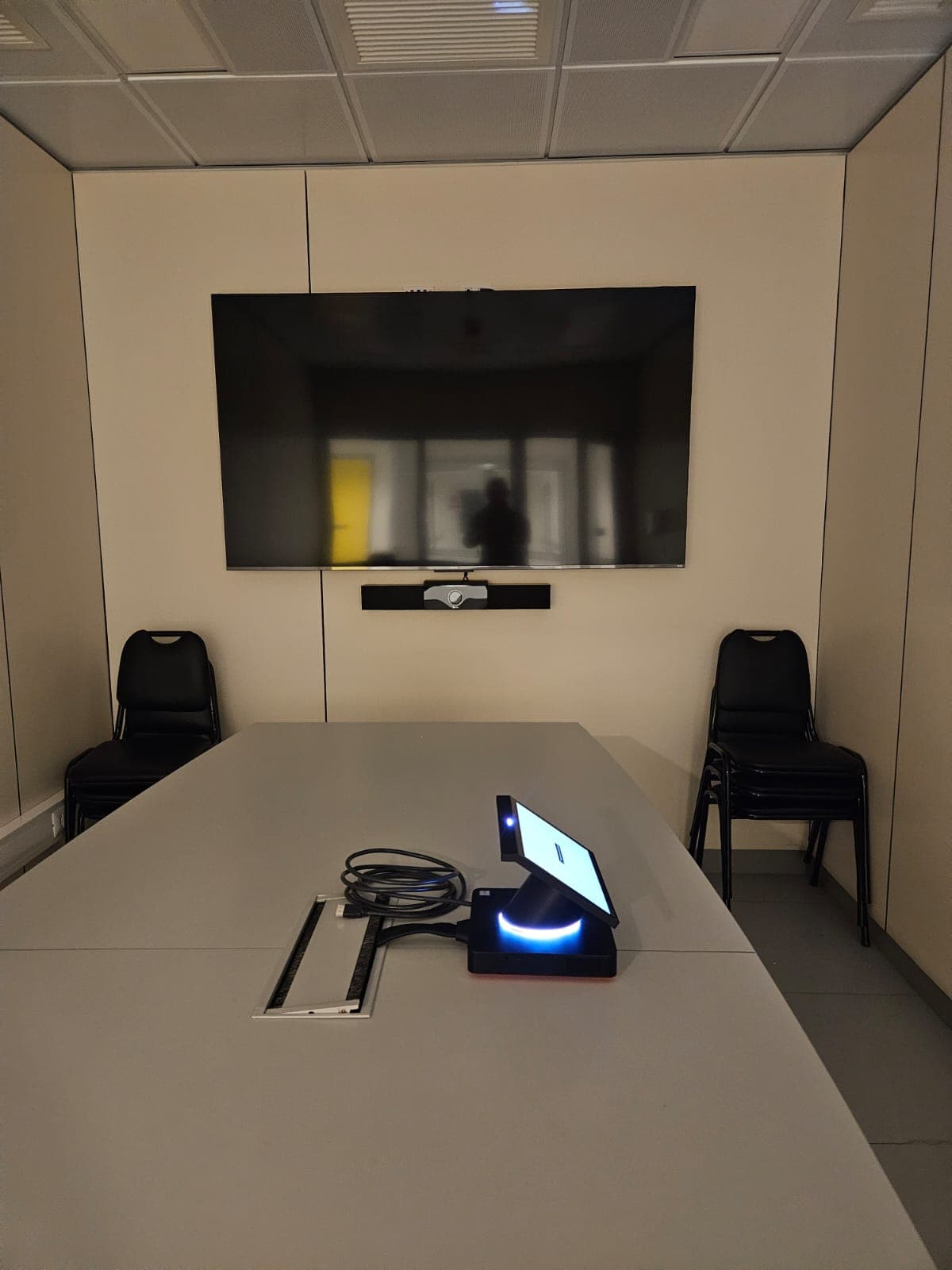 Sala híbrida empresarial