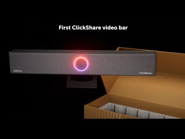 Barco ClickShare Bar Core barra de video todo en uno para salas pequeñas