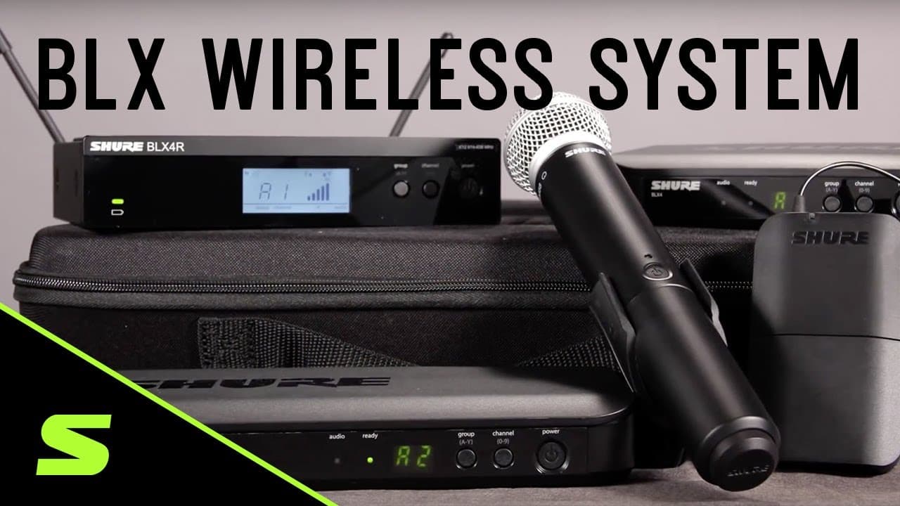 Shure BLX24R SM58 M15 sistema de micrófono inalámbrico de mano rackeable para eventos y presentaciones